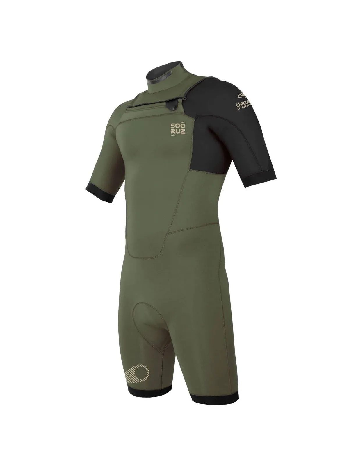 SOORUZ - Shorty FIGHTER ORGANIC OYSTERPRENE 2/2 mm pour Homme - Noir - 1