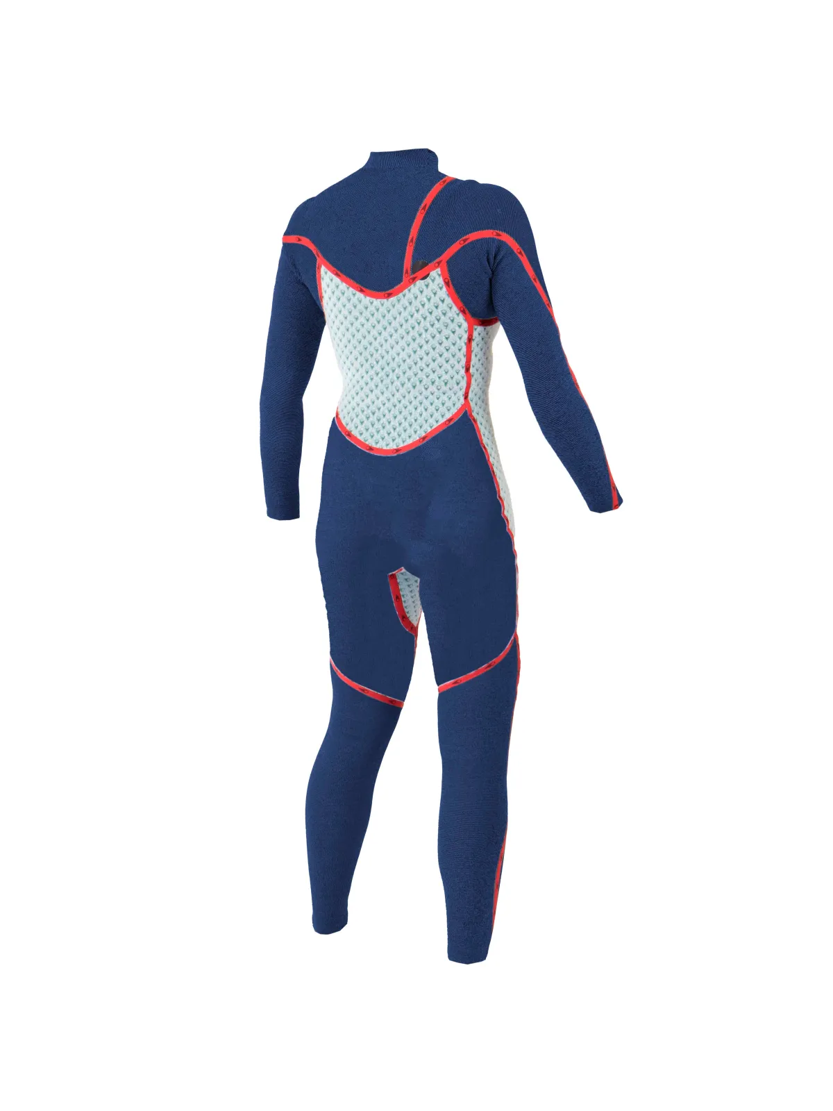 SOORUZ - Combinaison Intégrale Femme GURU PRO - OYSTERPRENE Bio 4/3 mm avec Zip Poitrine - 64