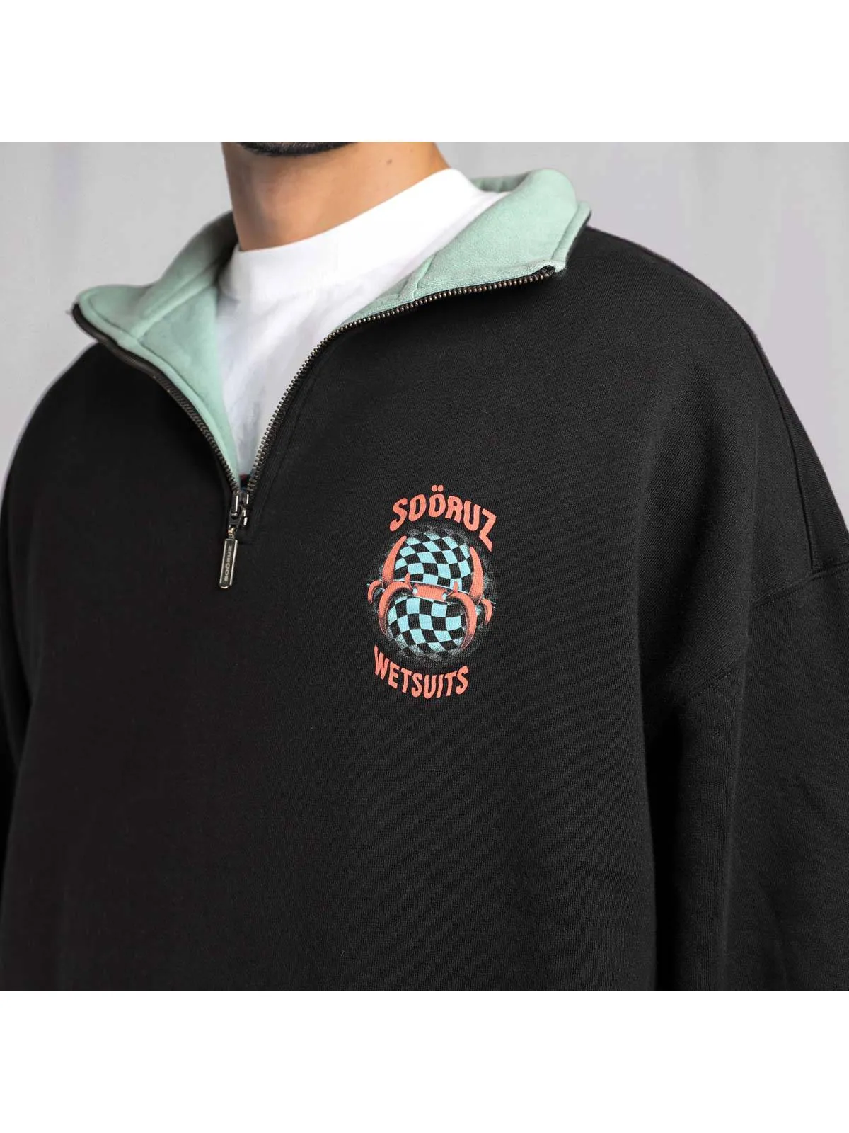 SOORUZ - Sweat Bio Zippé ALYGONE en Coton Organique - 41