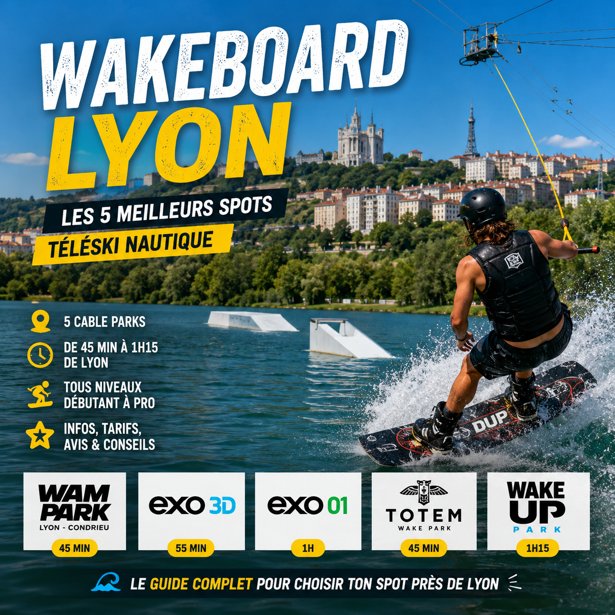 Où faire du wakeboard près de Lyon ?